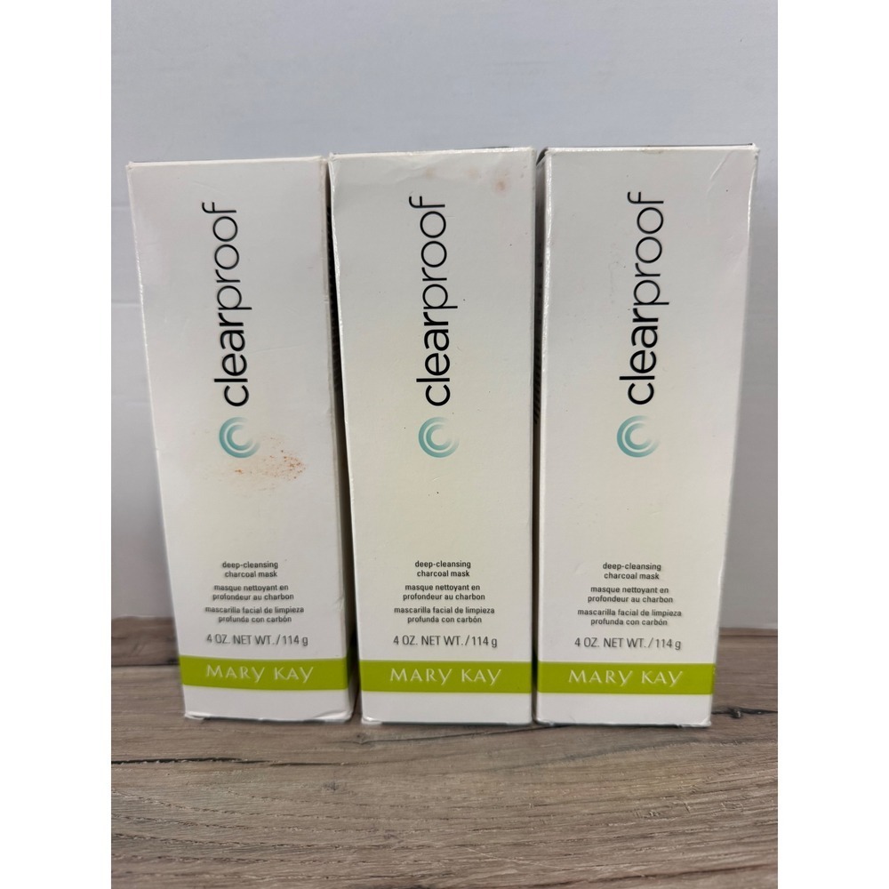Mary Kay Clear Proof Deep-Cleansing Charcoal Mask 4oz Lot of 3 New 094148